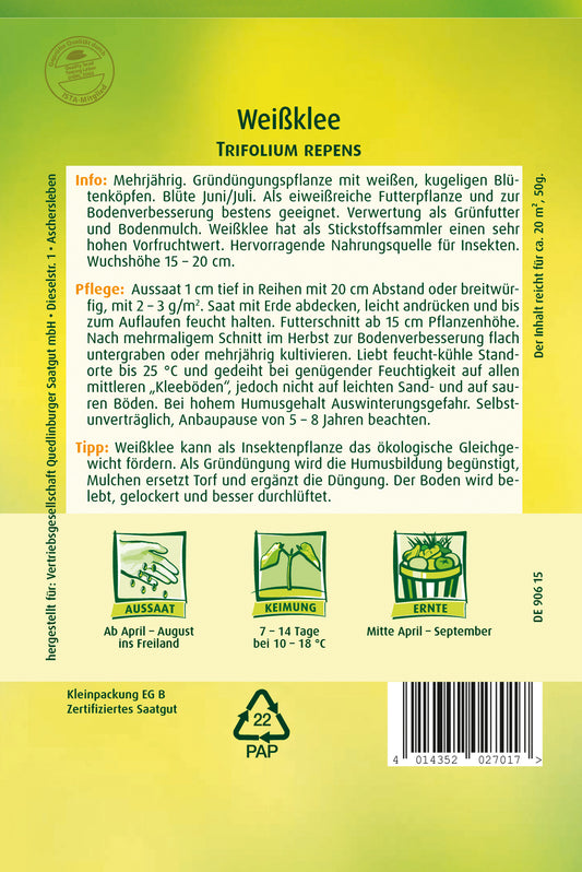  Weißklee Mehrjährig (50 G)