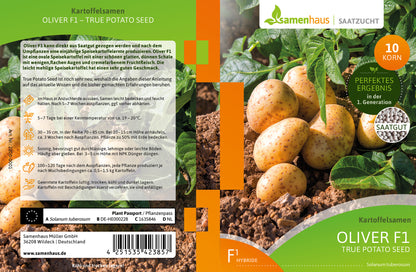  Anzuchtset HARRY HERBS & Oliver F1 Kartoffelsamen (Pillensaat)