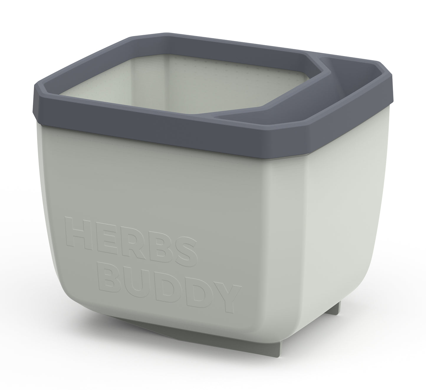  HERBS BUDDY Kräutertopf Hellgrau