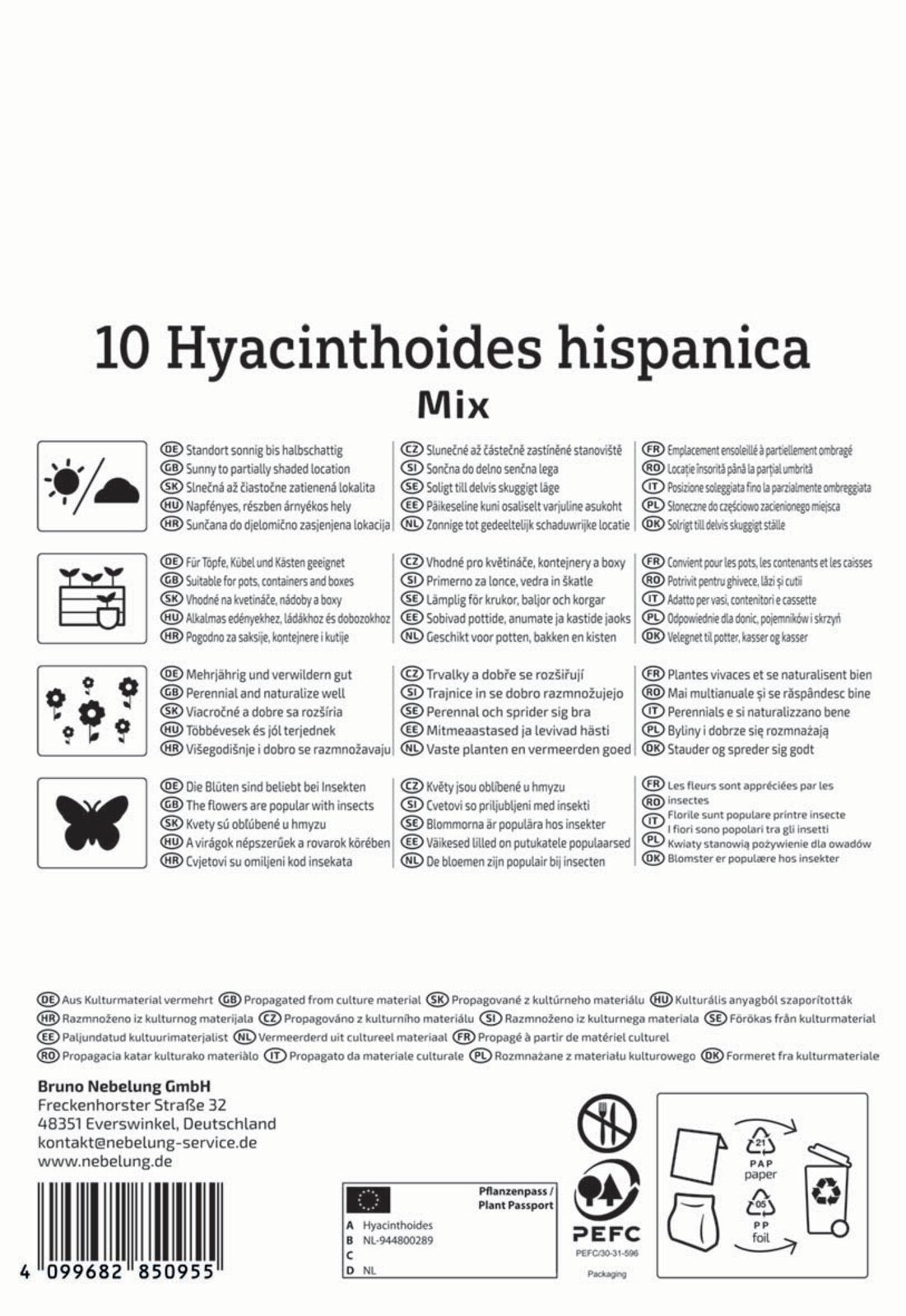  Hasenglöckchen Mischung (10 Stück)