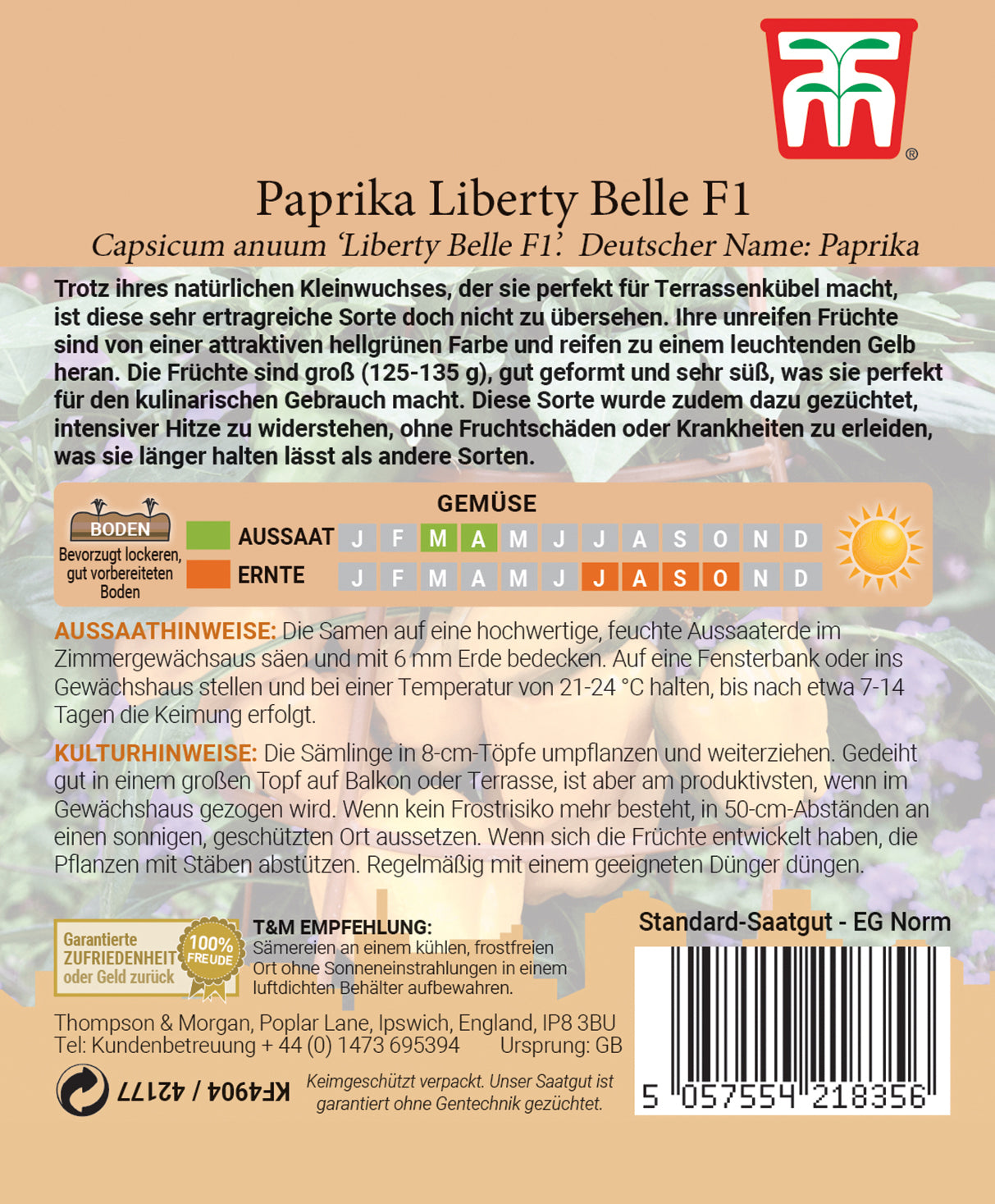  Paprika Liberty Belle F1