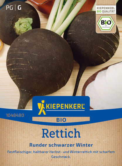  BIO Rettich Runder Schwarzer Winter