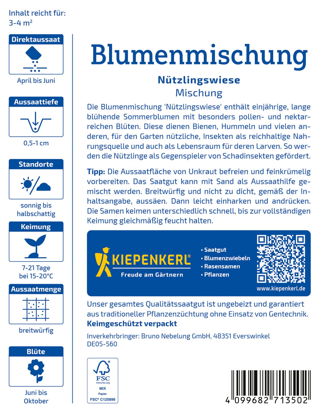  Blumen-Mischung Nützlingswiese