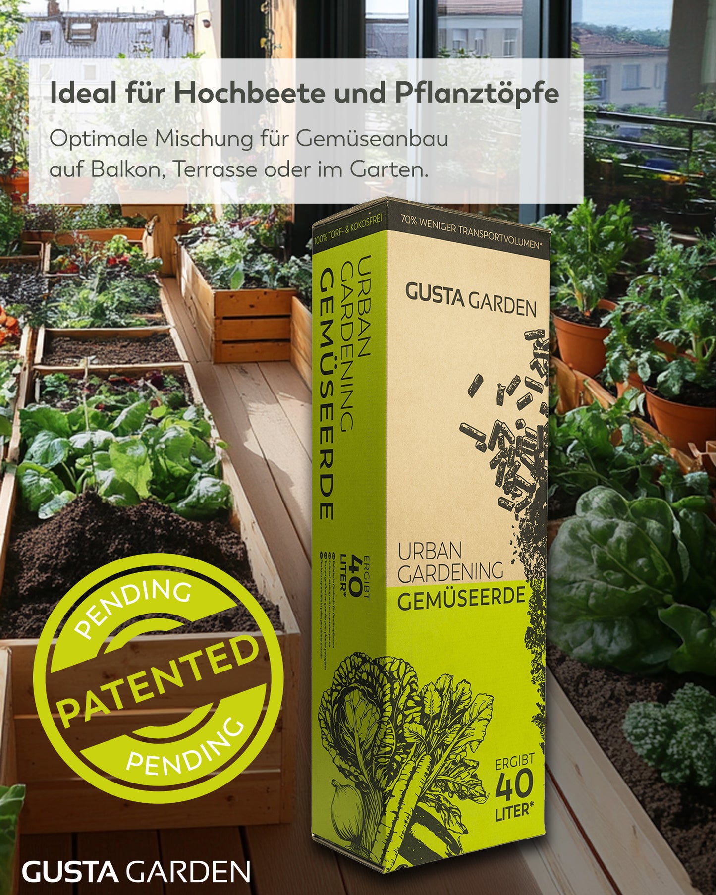  Urban Gardening Gemüseerde (40 L)